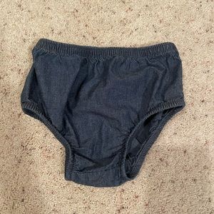 Denim diaper cover